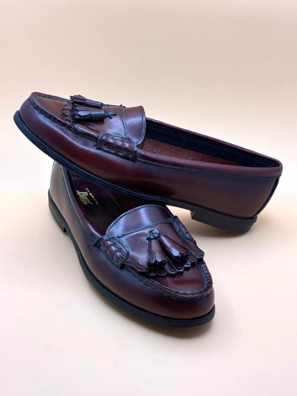 G.H. Bass & Co. Burgundy Tassel Loafers - Picture 3 of 10